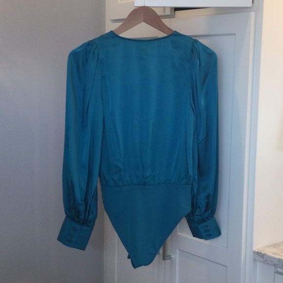 Holiday Vibes! NWT Sergio Hudson for Target turquoise bodysuit - Picture 8 of 10